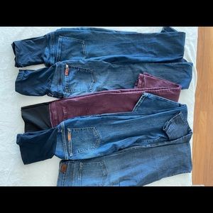 Bundle of maternity jeans -Size 27-28